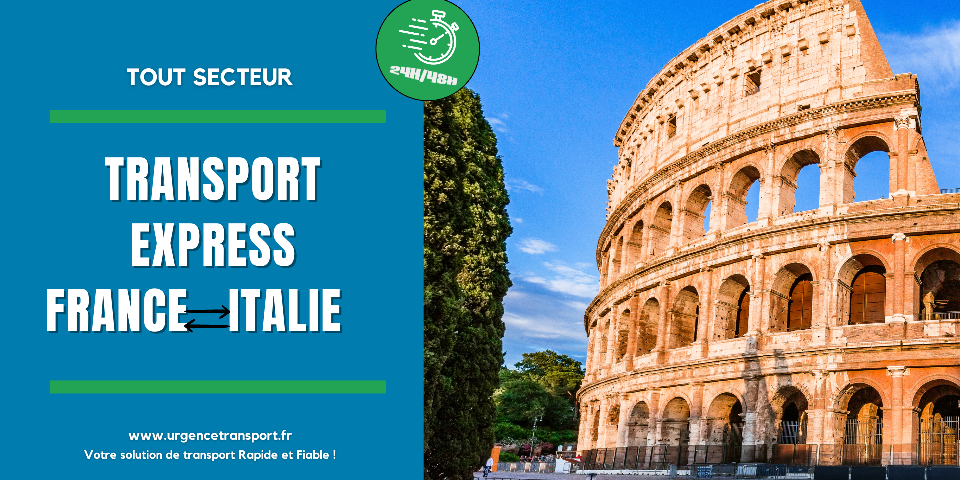 Transport express France - Italie