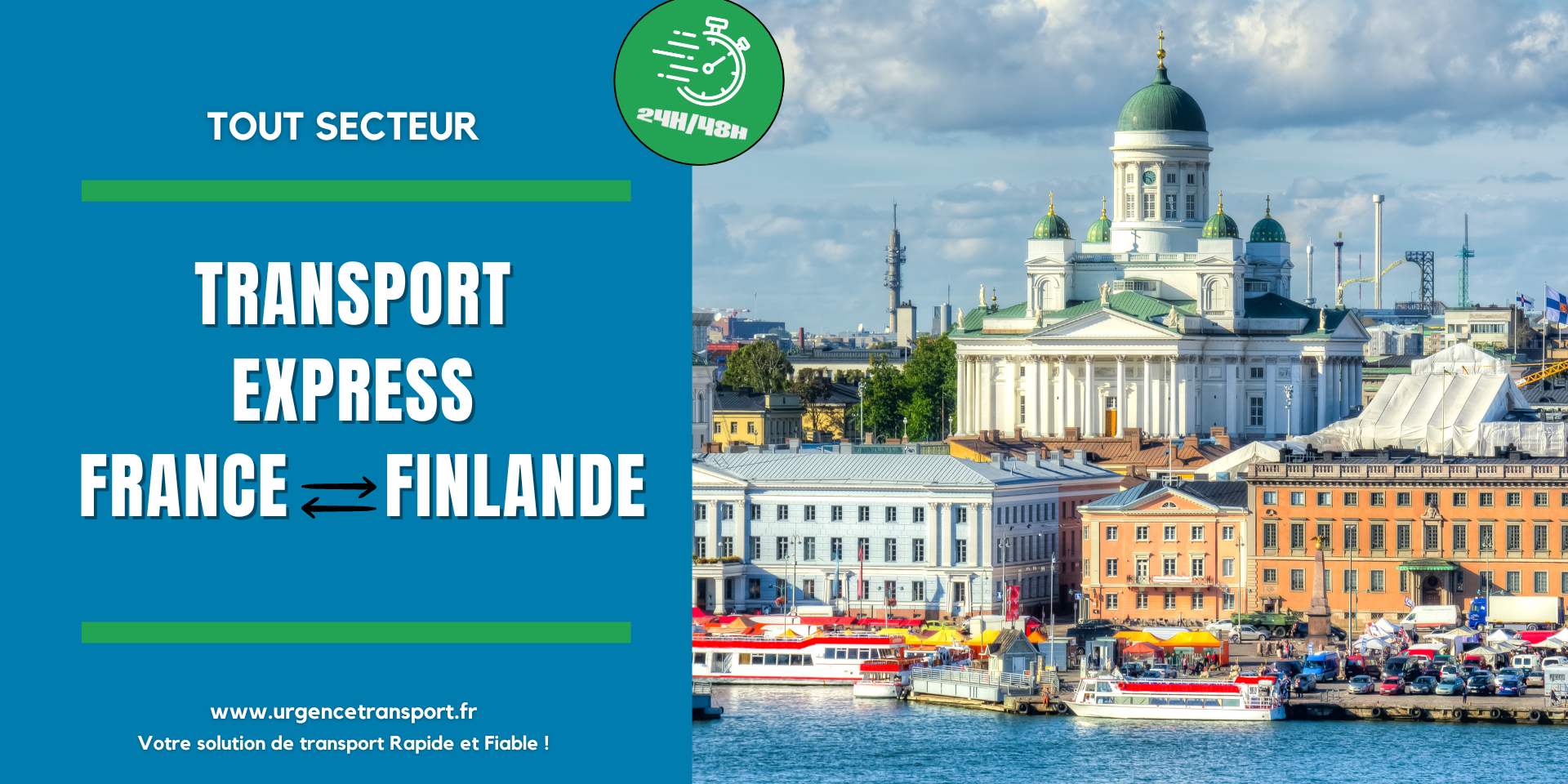 Transport express France - Finlande
