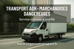 Fourgon de transport express certifié ADR – Livraison urgente de marchandises dangereuses en conformité avec la réglementation
