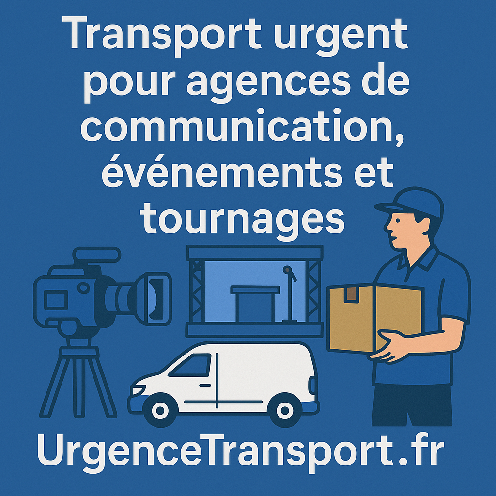 Transport urgent pour tournages et événements – UrgenceTransport.fr