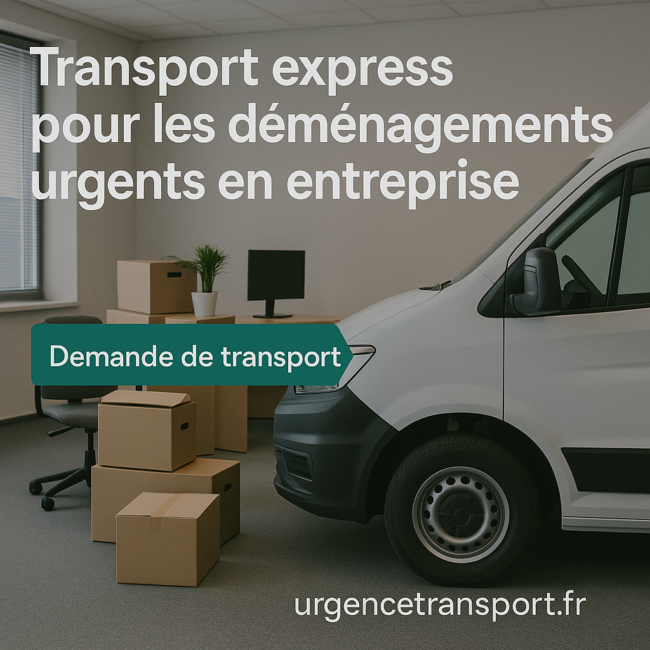 Transport express pour déménagements urgents d’entreprise – UrgenceTransport.fr