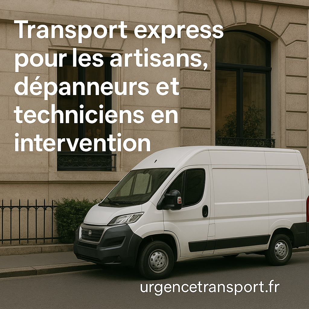 Transport express pour techniciens et artisans – UrgenceTransport.fr