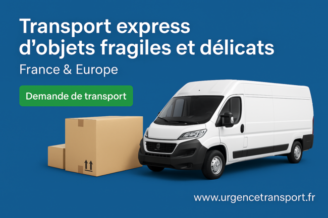 Transport express pour objets fragiles et délicats – UrgenceTransport.fr