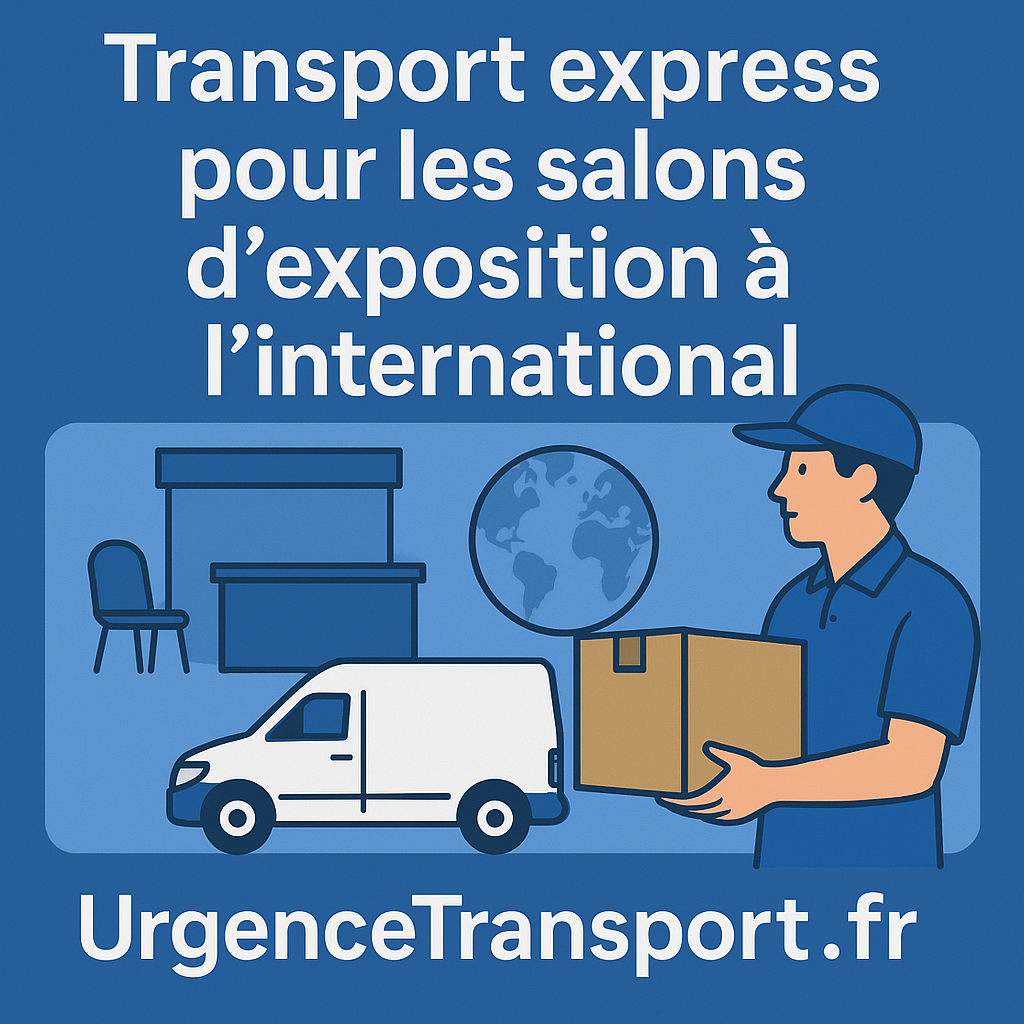 Transport express de matériel pour salons internationaux – UrgenceTransport.fr