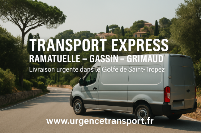 Fourgon de transport express dans le Golfe de Saint-Tropez – Livraison urgente à Ramatuelle, Gassin et Grimaud