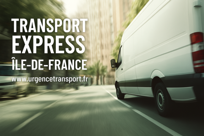 Camion de transport express en Île-de-France – Livraison urgente de marchandises avec UrgenceTransport.fr