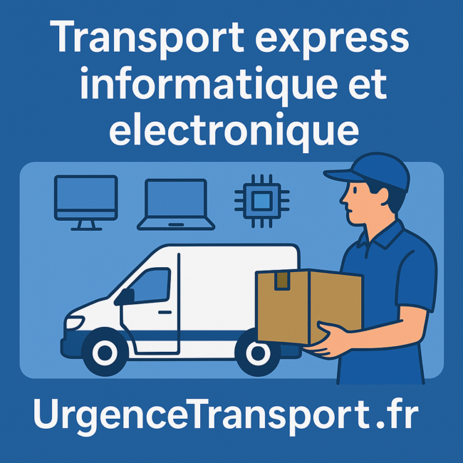 Transport express de matériel informatique et électronique – UrgenceTransport.fr