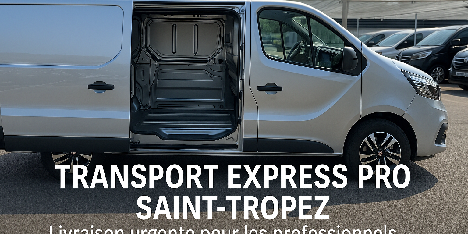 Fourgon de transport express professionnel à Saint-Tropez, prêt pour une livraison urgente avec UrgenceTransport.fr