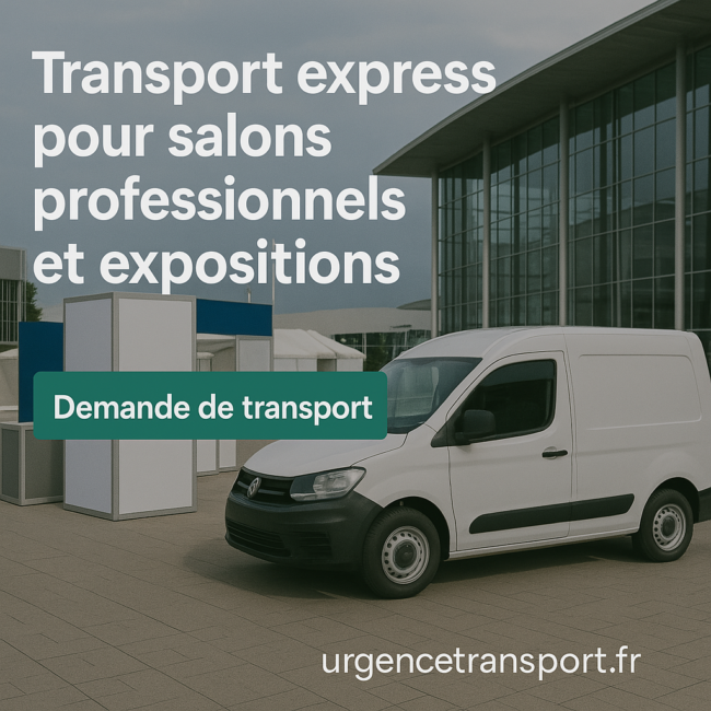 Transport express pour salons professionnels et expositions – UrgenceTransport.fr