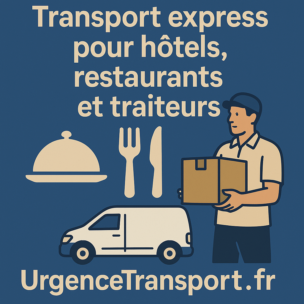 Transport express pour hôtels, restaurants et traiteurs – UrgenceTransport.fr