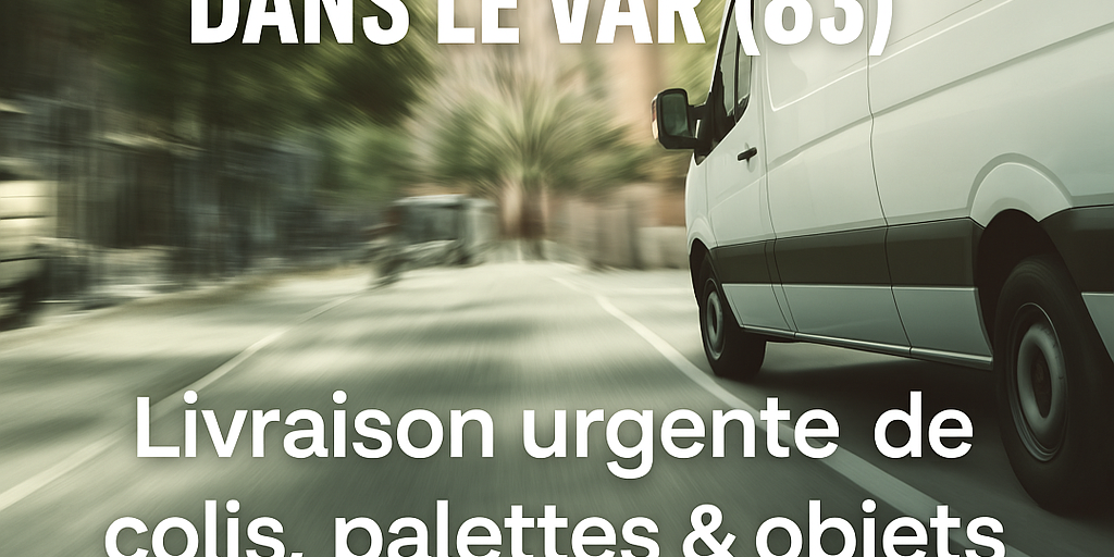 Fourgon de transport express circulant dans le Var (83) – Livraison urgente de colis, palettes et objets avec UrgenceTransport.fr