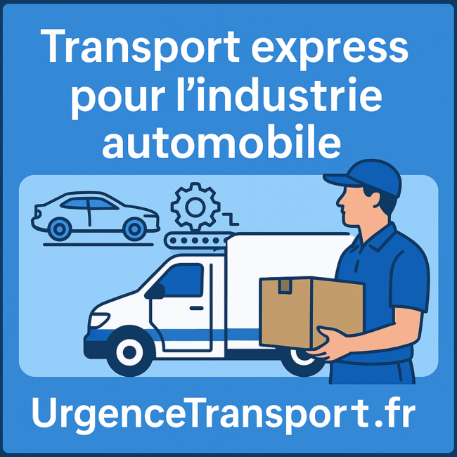 Transport express de pièces pour l’industrie automobile – UrgenceTransport.fr