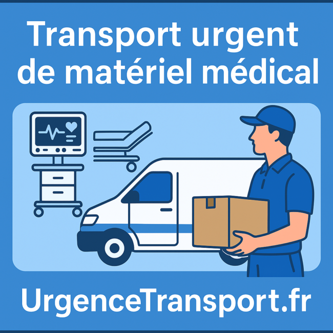 Transport urgent de matériel médical – Livraison express 7j/7 avec UrgenceTransport.fr