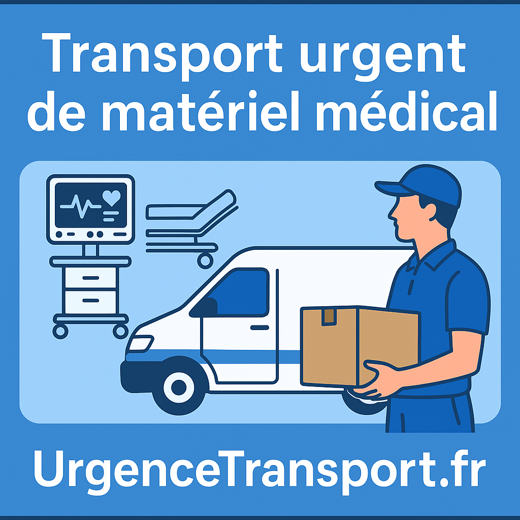 Transport urgent de matériel médical – Livraison express 7j/7 avec UrgenceTransport.fr