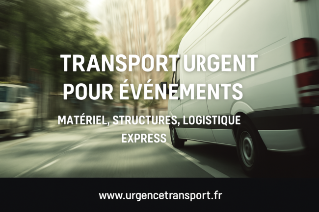 Camion de transport express pour événement professionnel – UrgenceTransport.fr